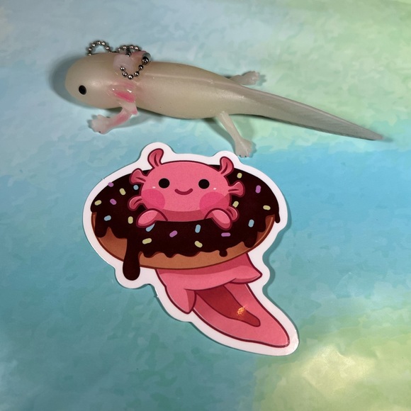 SPRINKLES Axolotl Crazy Trending WaterProof Single Decor Accent Sticker - Picture 3 of 4